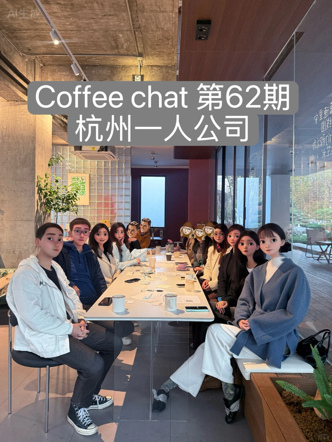 杭州一人公司coffee chat,Ai创业专场