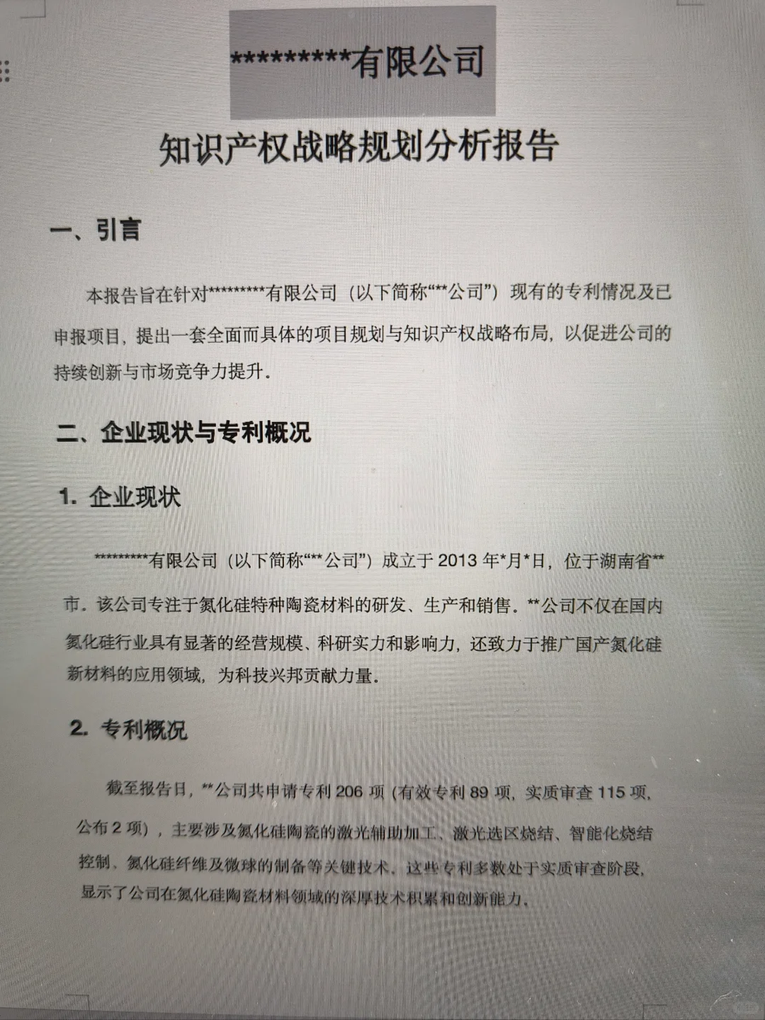 职场干货分享-知识产权战略规划分析报告