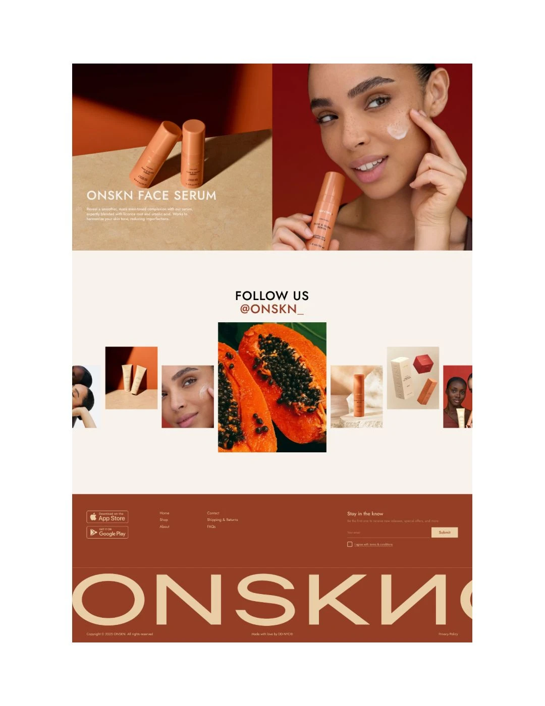 灵感分享|美妆行业ONSKN品牌独立站解析