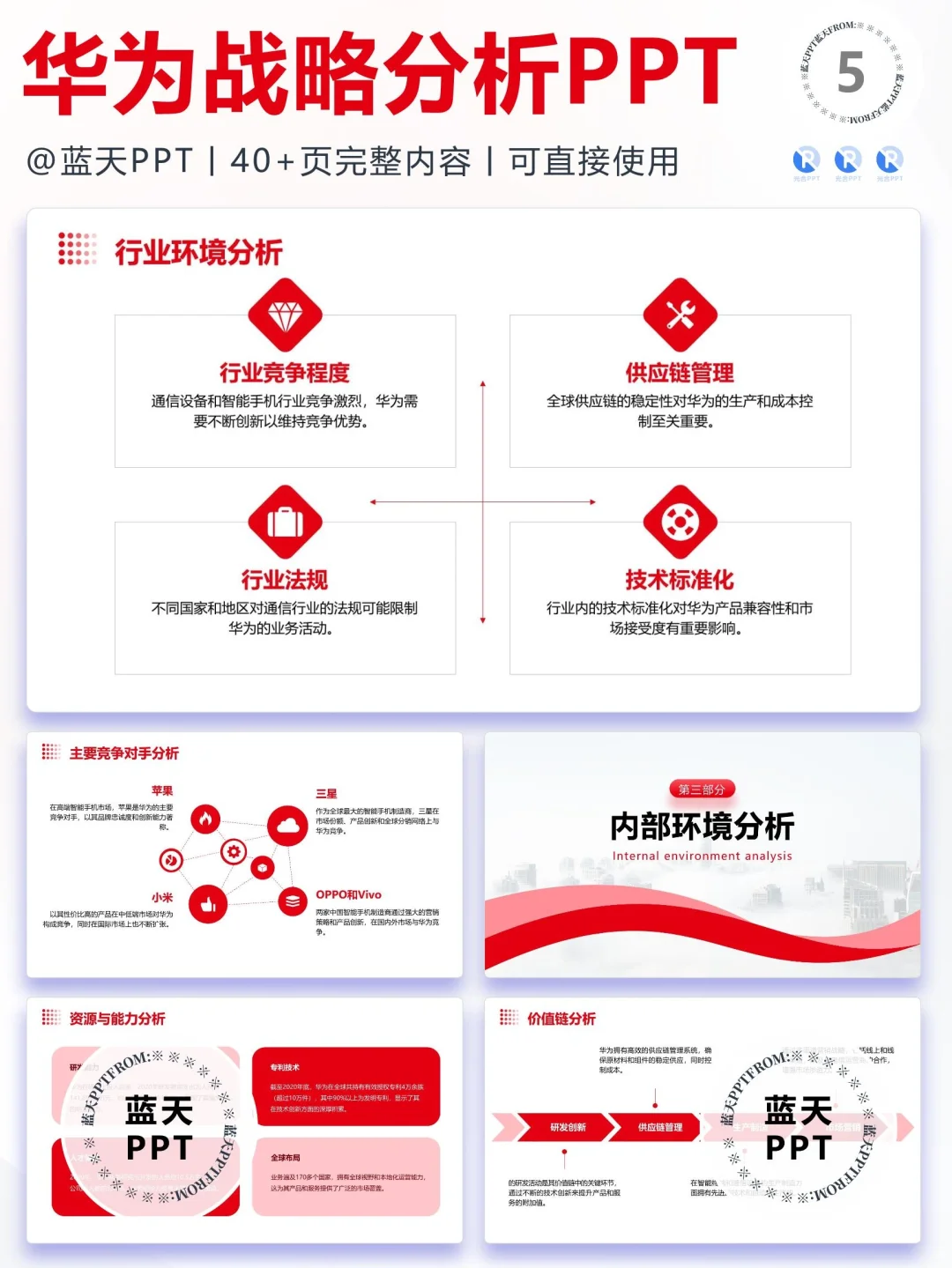 【078】华为战略分析营销策略 SWOT PPT