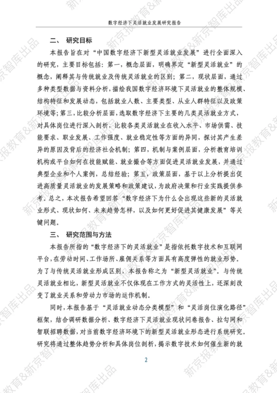 数字经济下灵活就业发展报告
