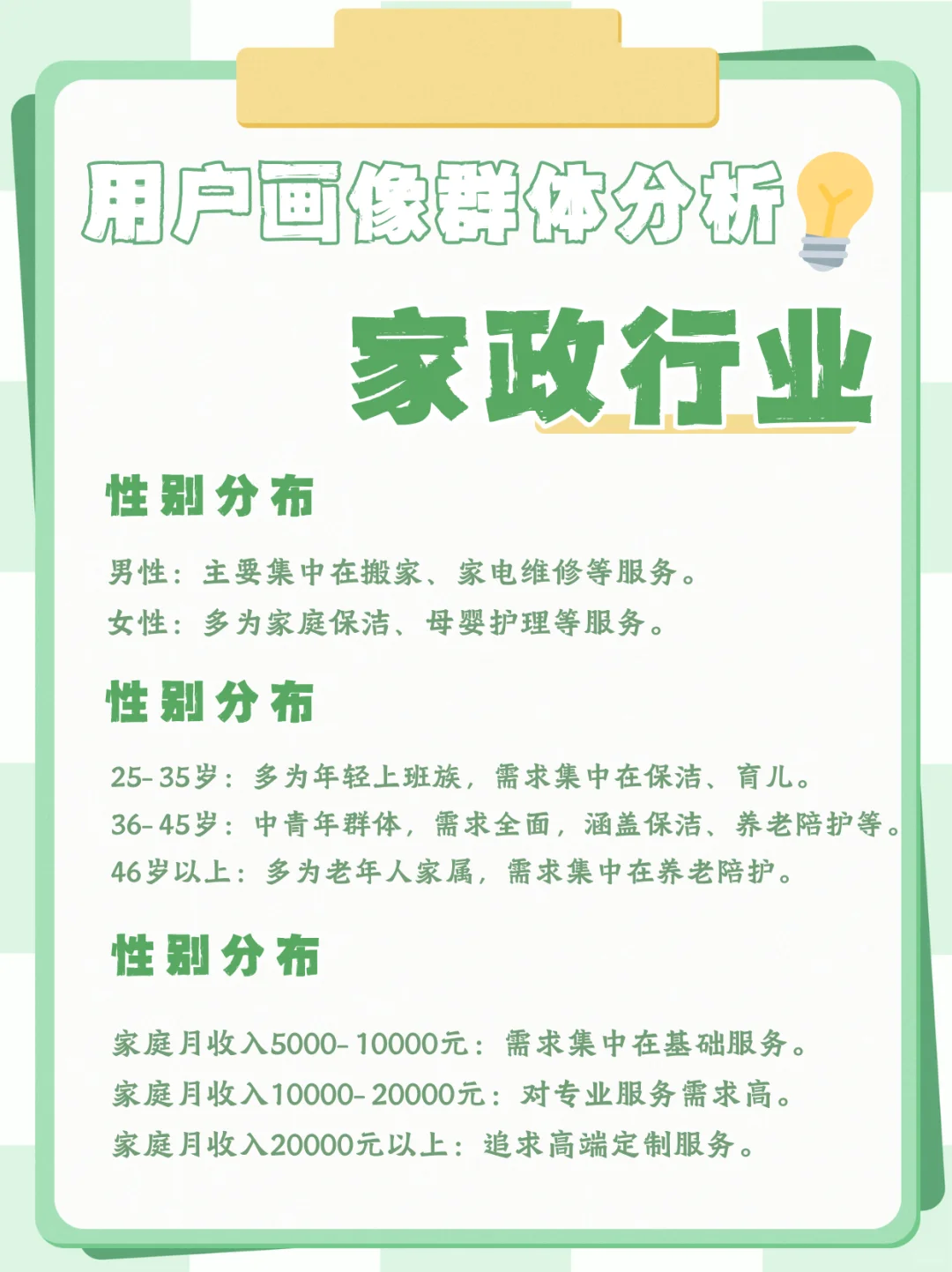 一天读懂一个行业☞家政行业