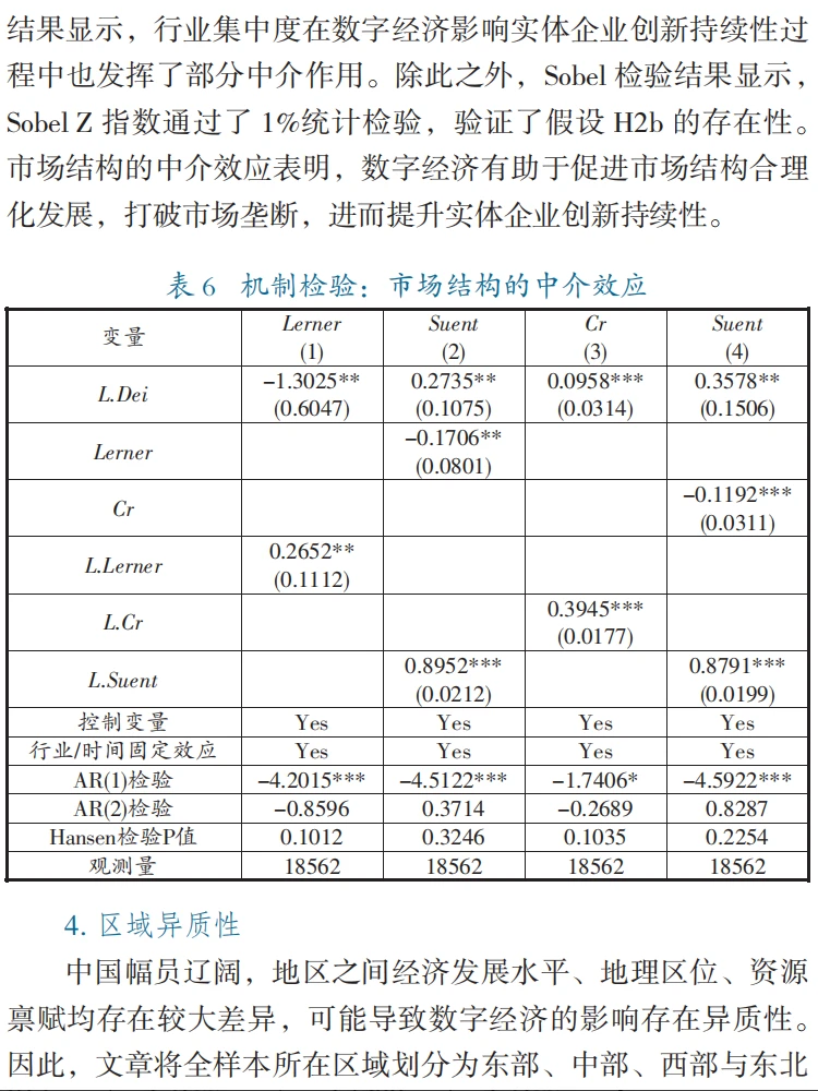 数字经济对实体企业创新持续性的影响研究!