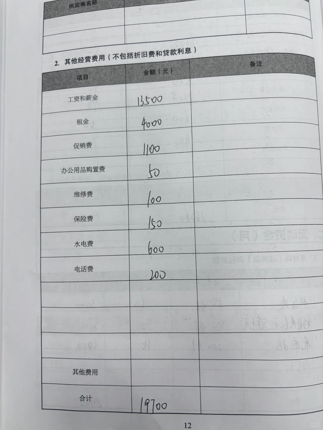 大学生创业计划书完整版