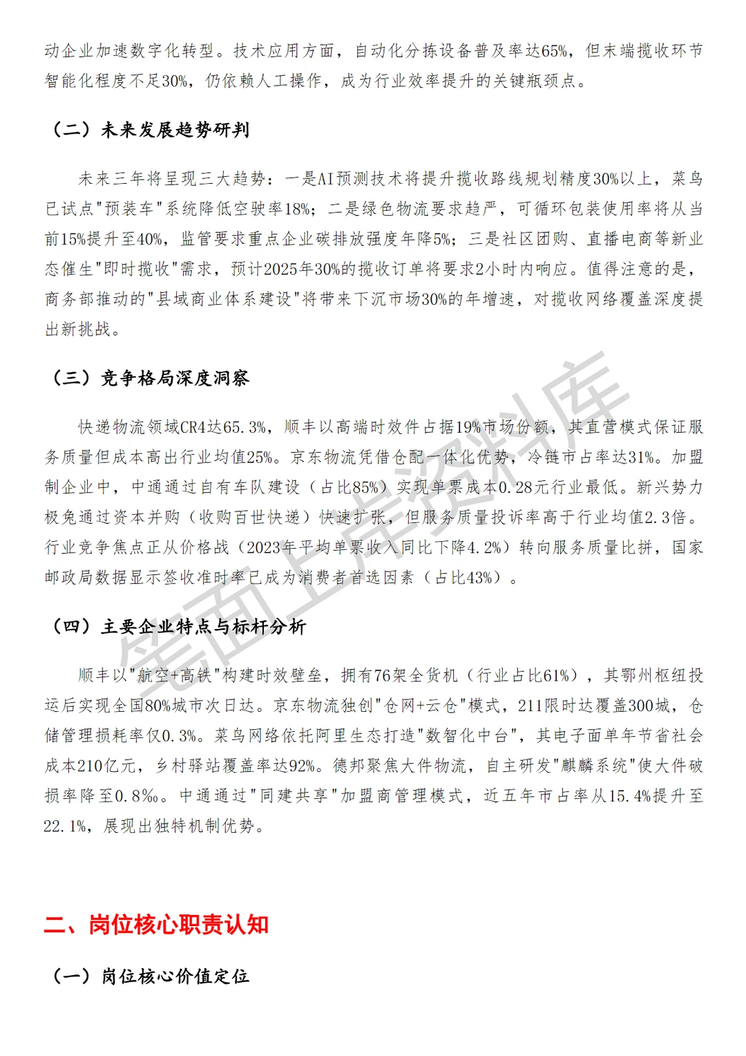 物流菜鸟揽收主管