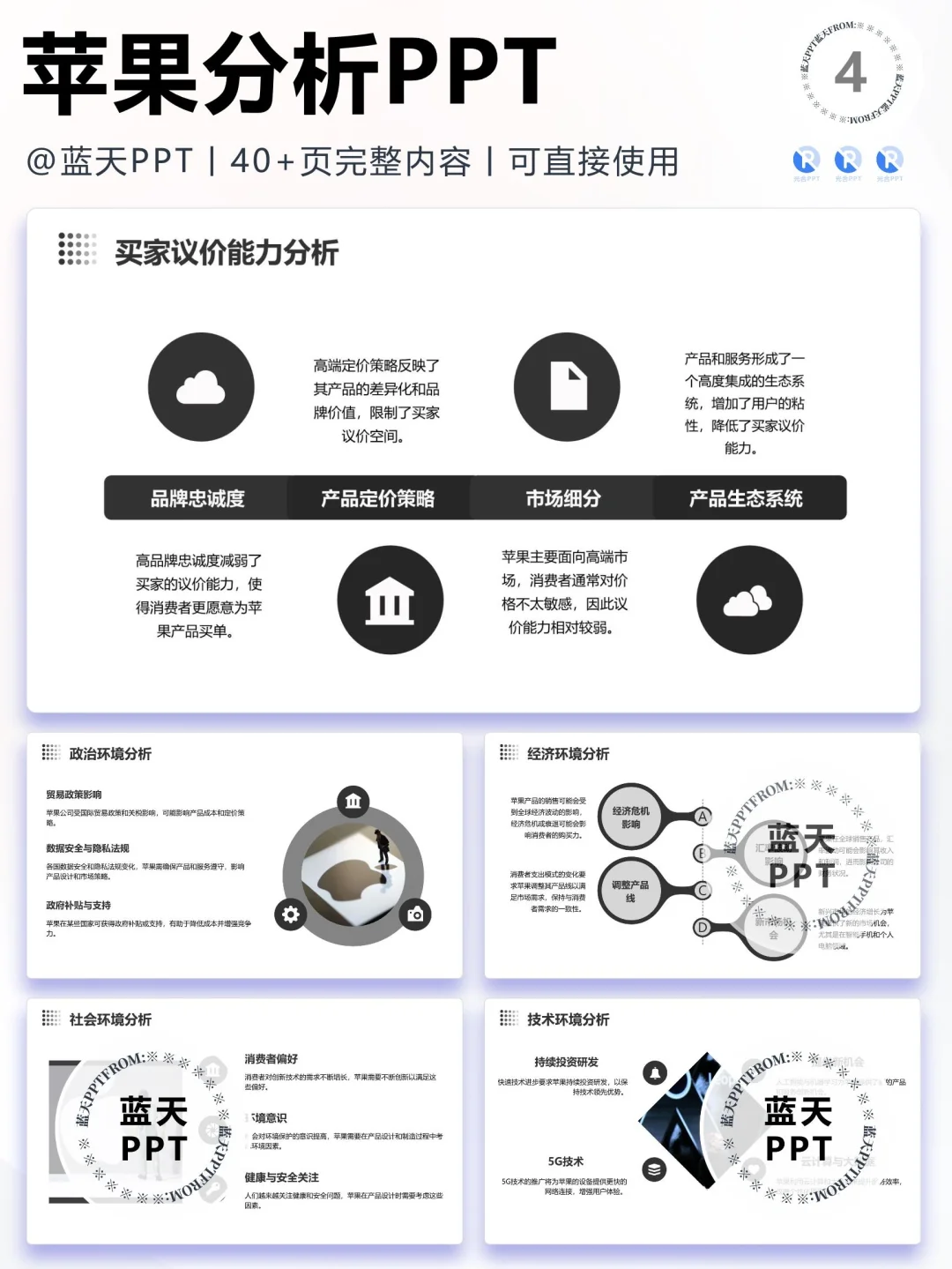 【023】苹果战略分析营销策略 SWOT PPT