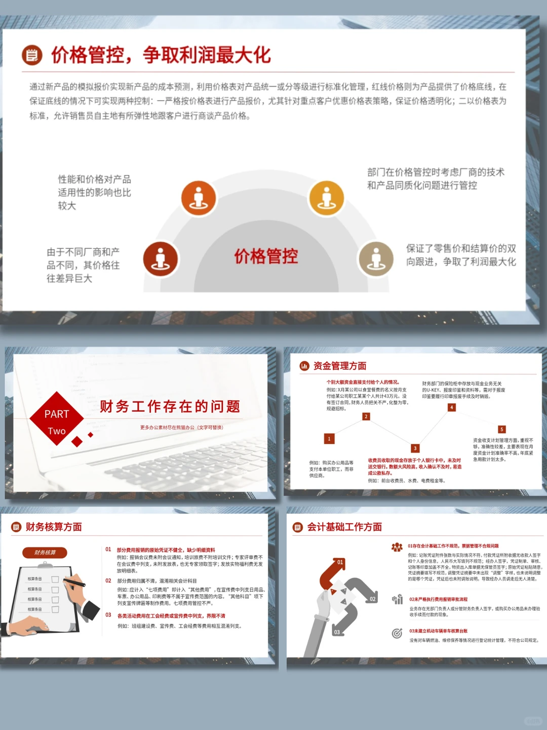 2025财务工作报告PPT