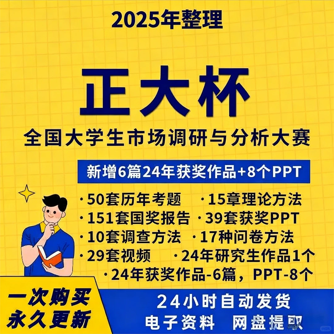 2025正大杯市场调研大赛获奖题库资料