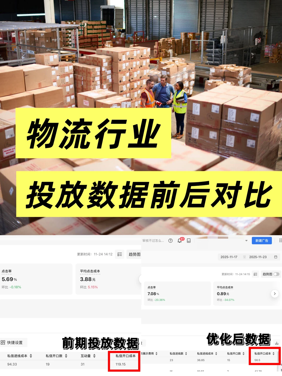 物流行业7天,开口成本下降70%删减版|心得
