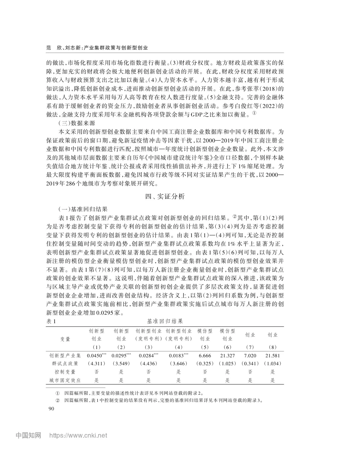 文献分享‖产业集群政策与创新型创业