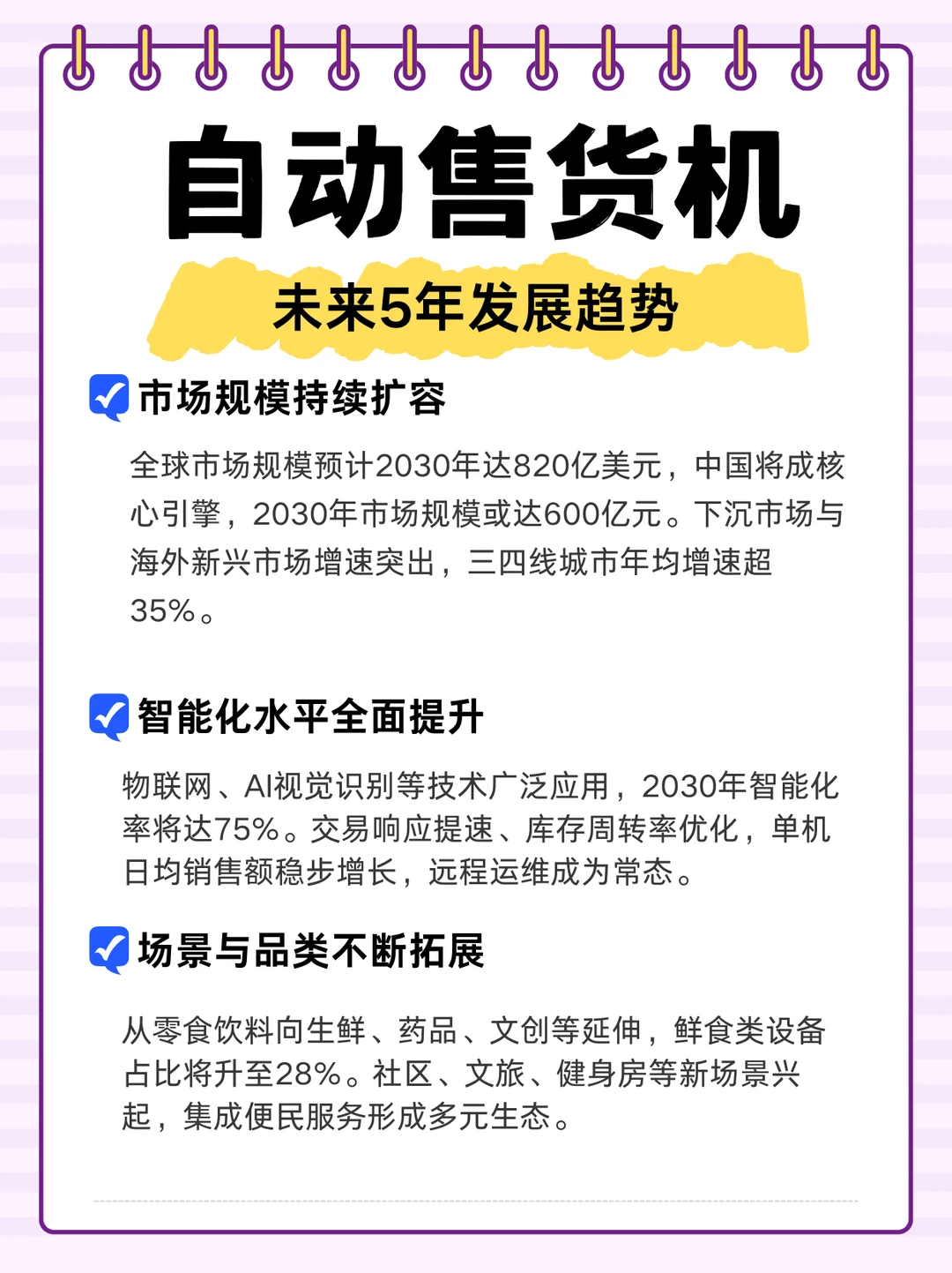 自动售货机未来5年发展趋势