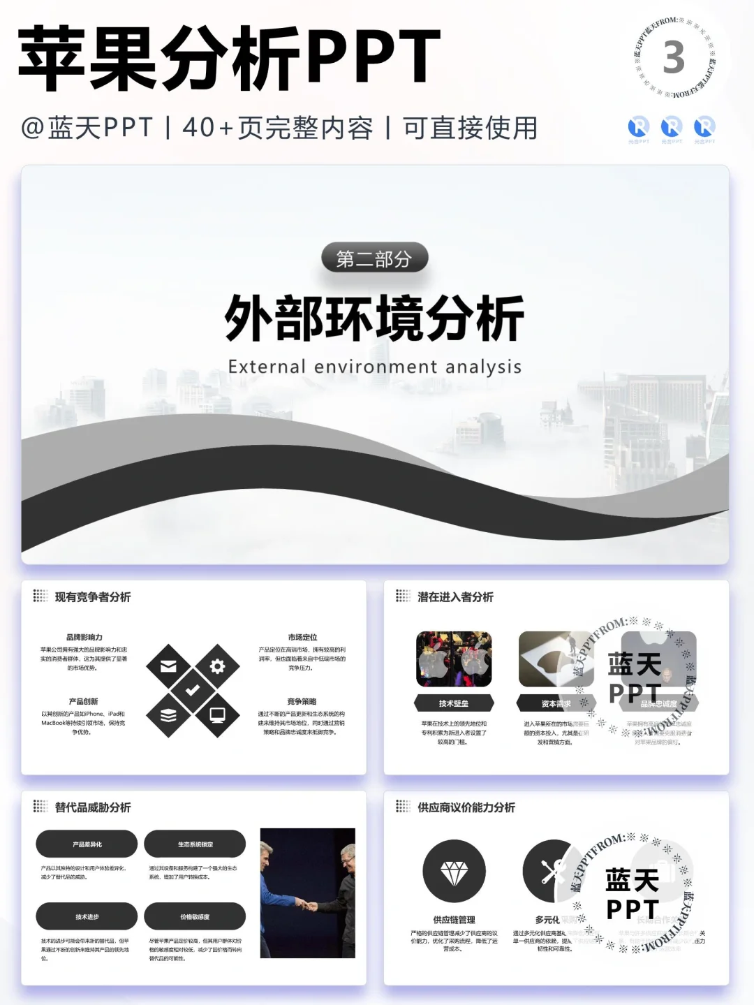 【023】苹果战略分析营销策略 SWOT PPT