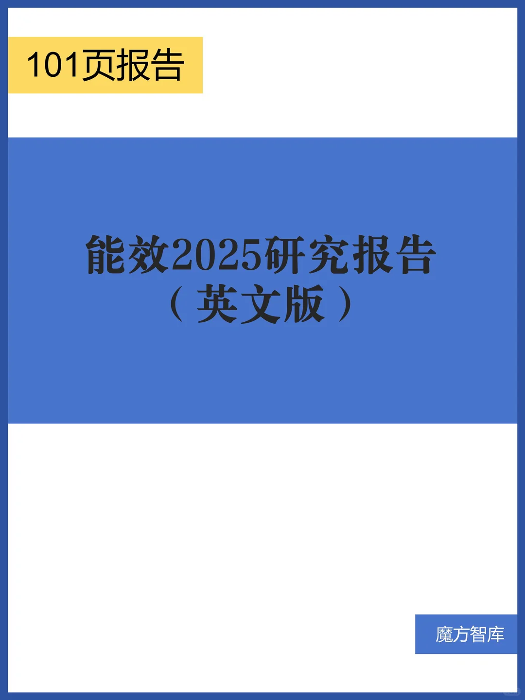 能效2025研究报告（英文版）