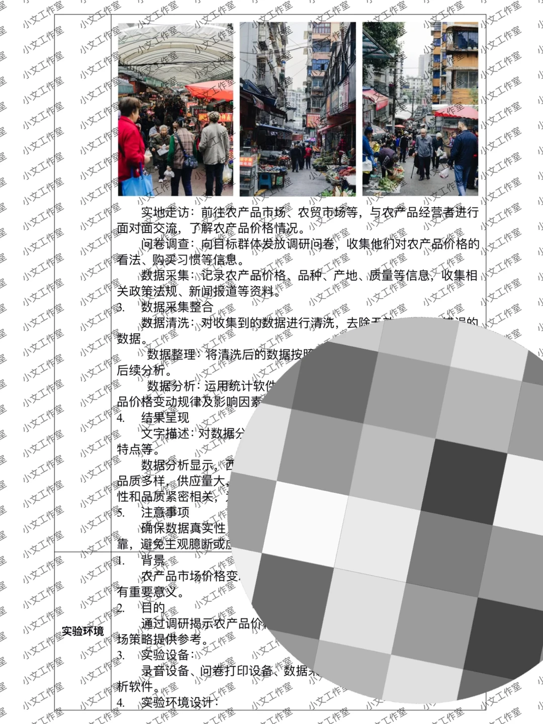 农产品市场价格的社会调研报告