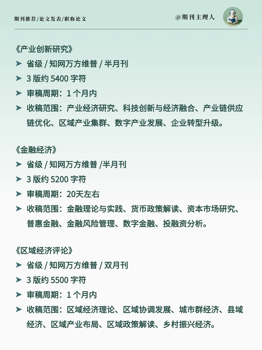 高级经济师几乎不退稿期刊✅