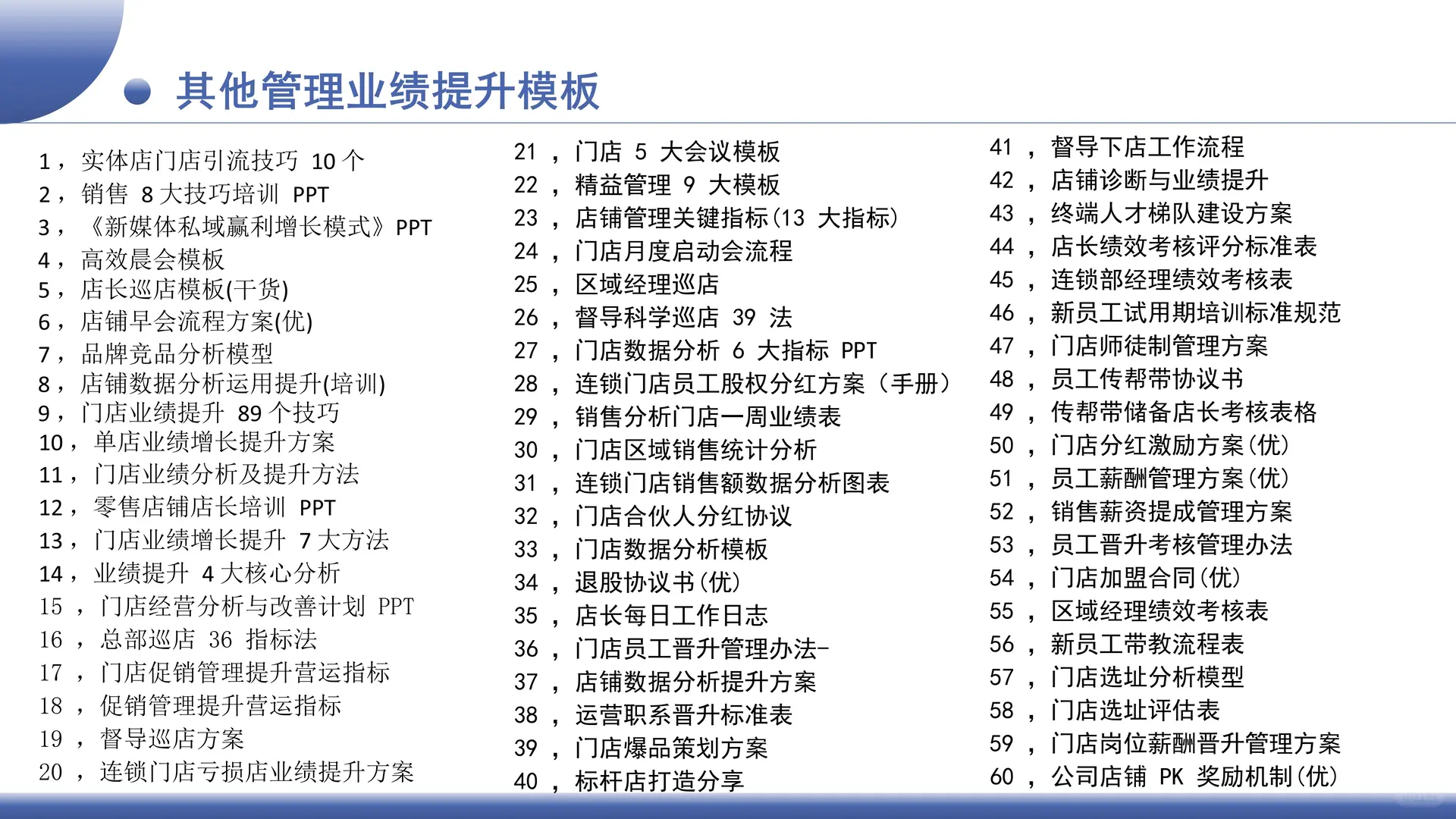 门店业绩增长的59个策略丨干货