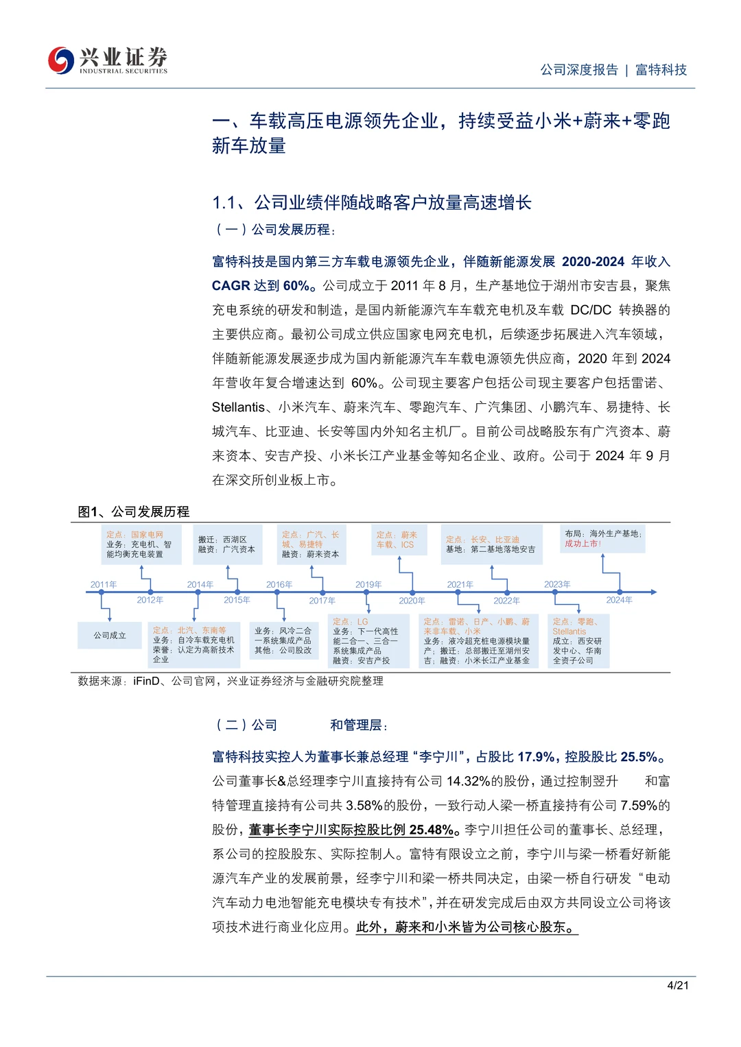 富特科技车载电源领先企业研究报告