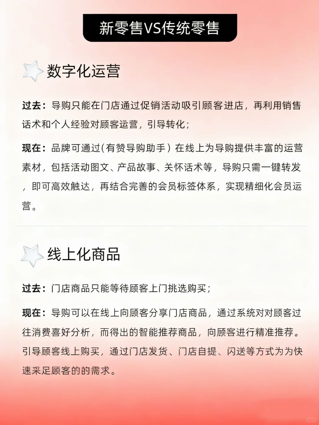 传统零售和新零售的区别!