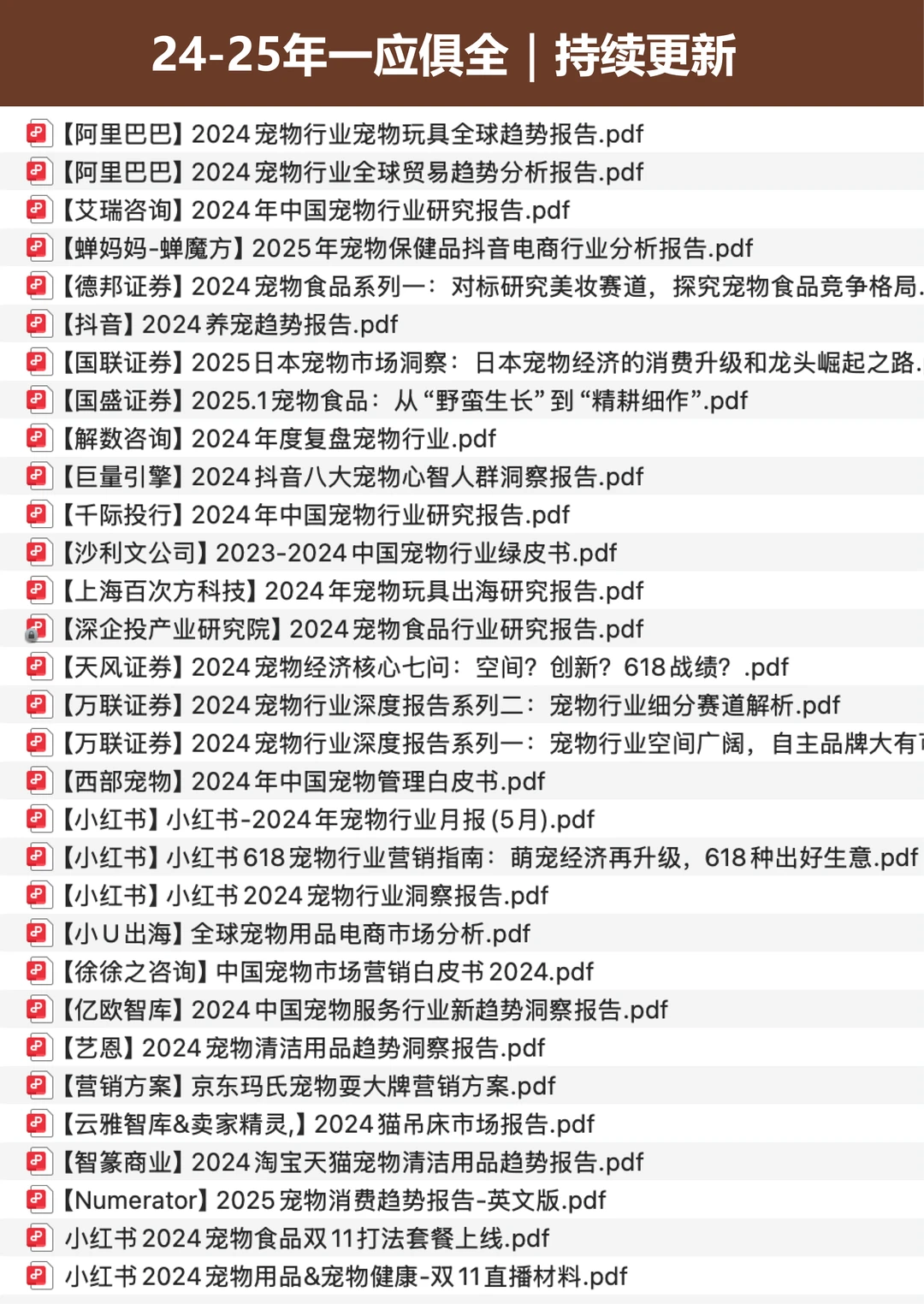宠物行业报告合集✅超全吐血整理