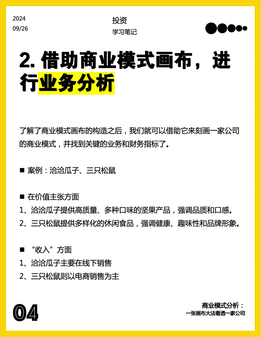 商业模式分析:一张画布看透一家公司
