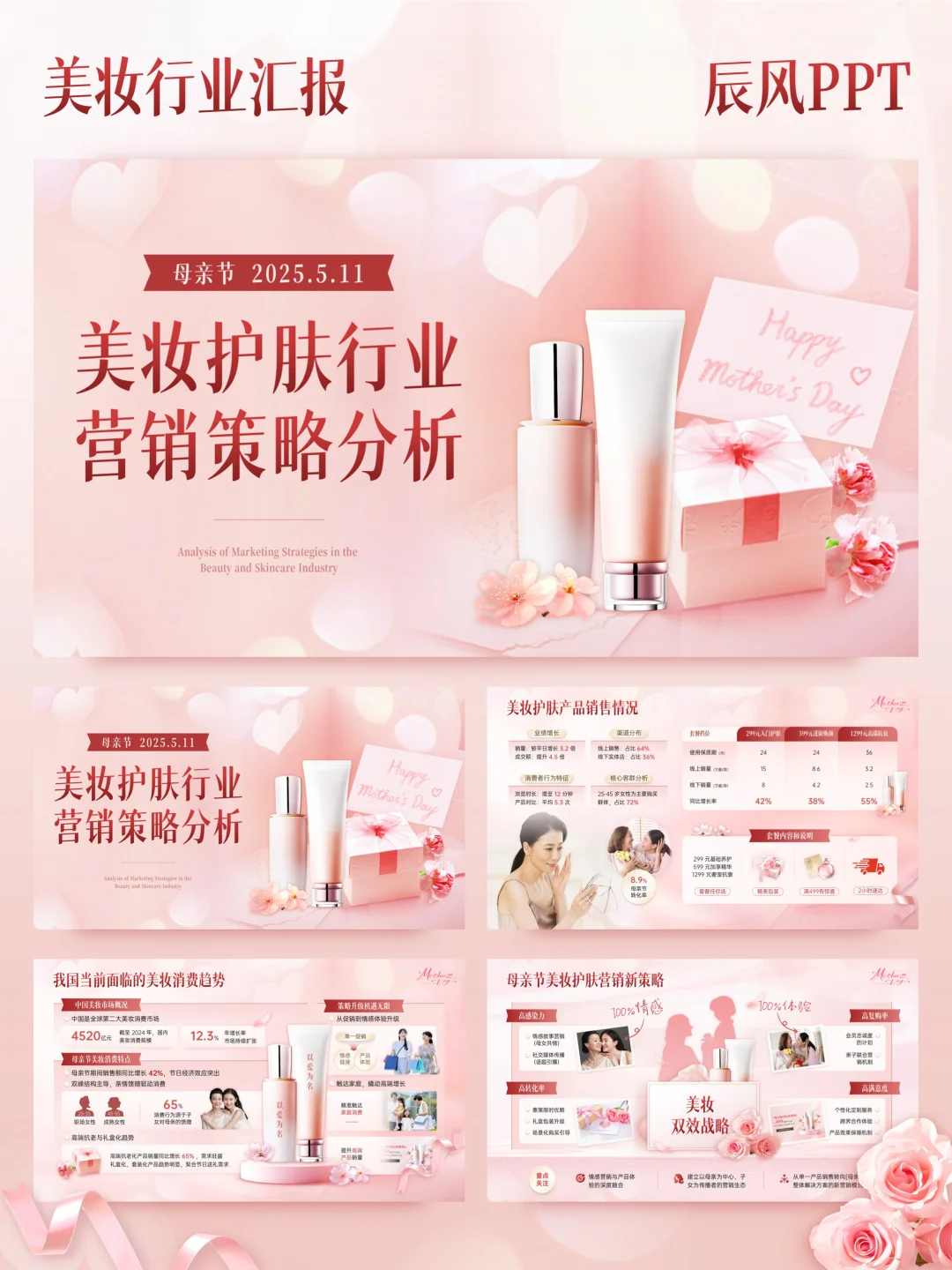 教你快速稿定—美妆行业汇报PPT