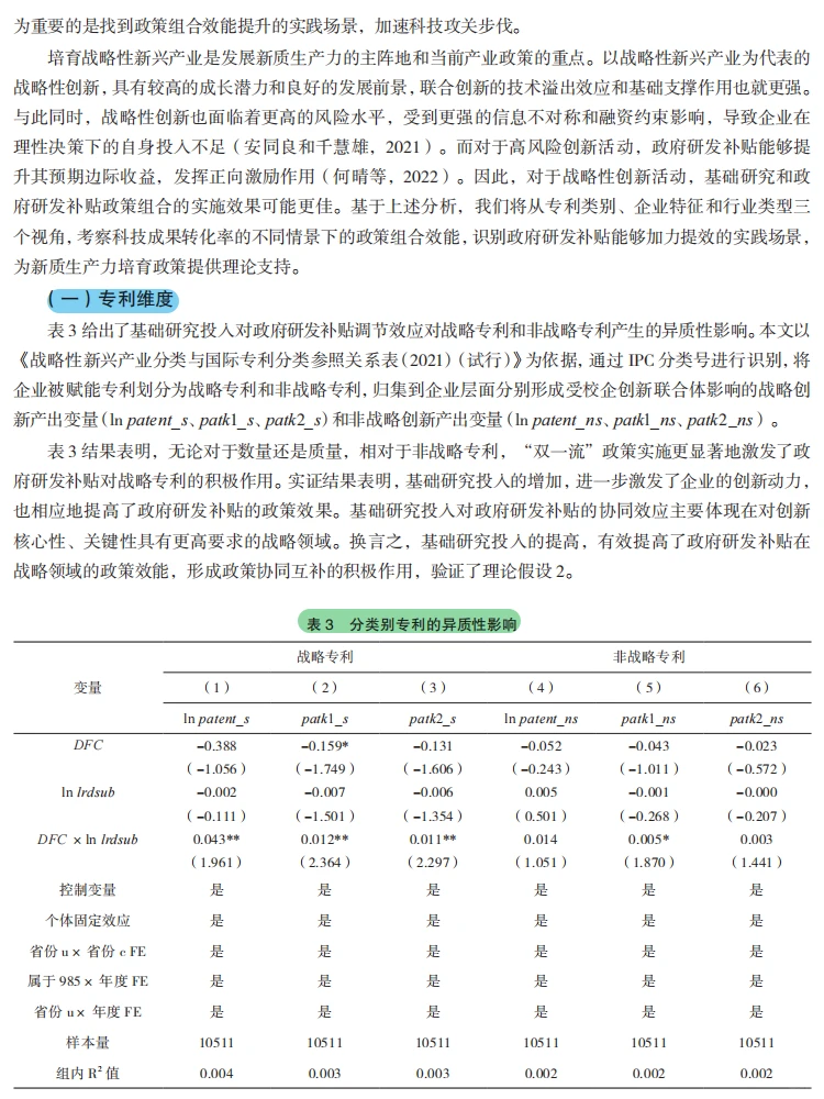 基础研究 + 研发补贴,创新效能翻倍!