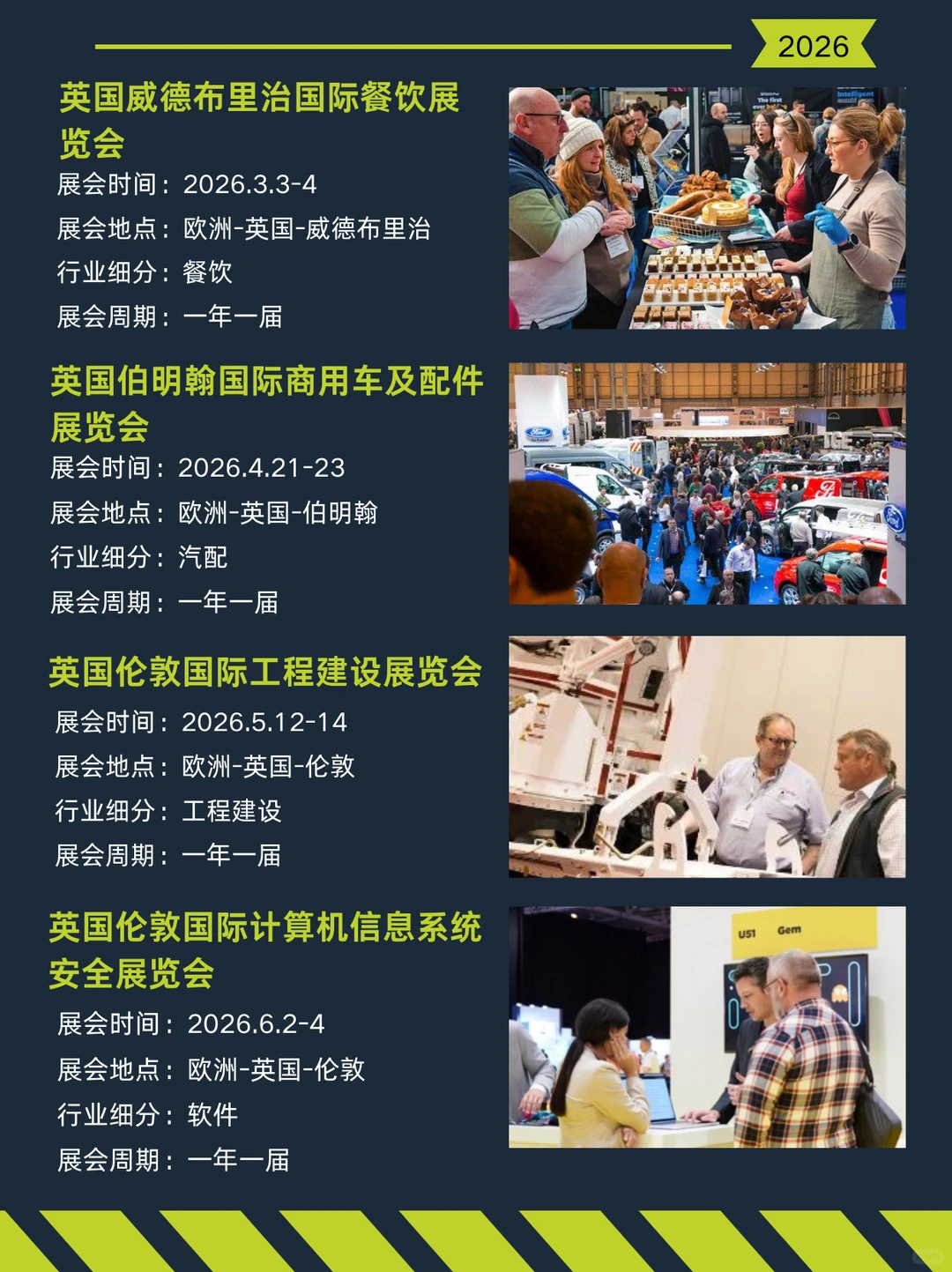 ?2026英国热门展会合集