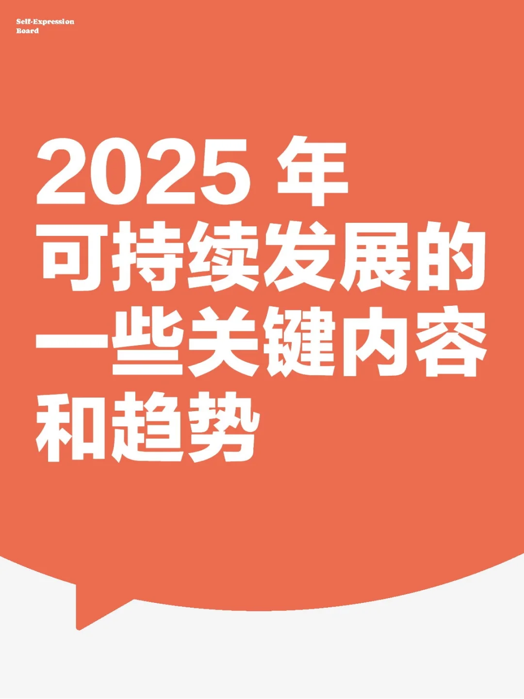 2025 年可持续发展的一些关键内容和趋势