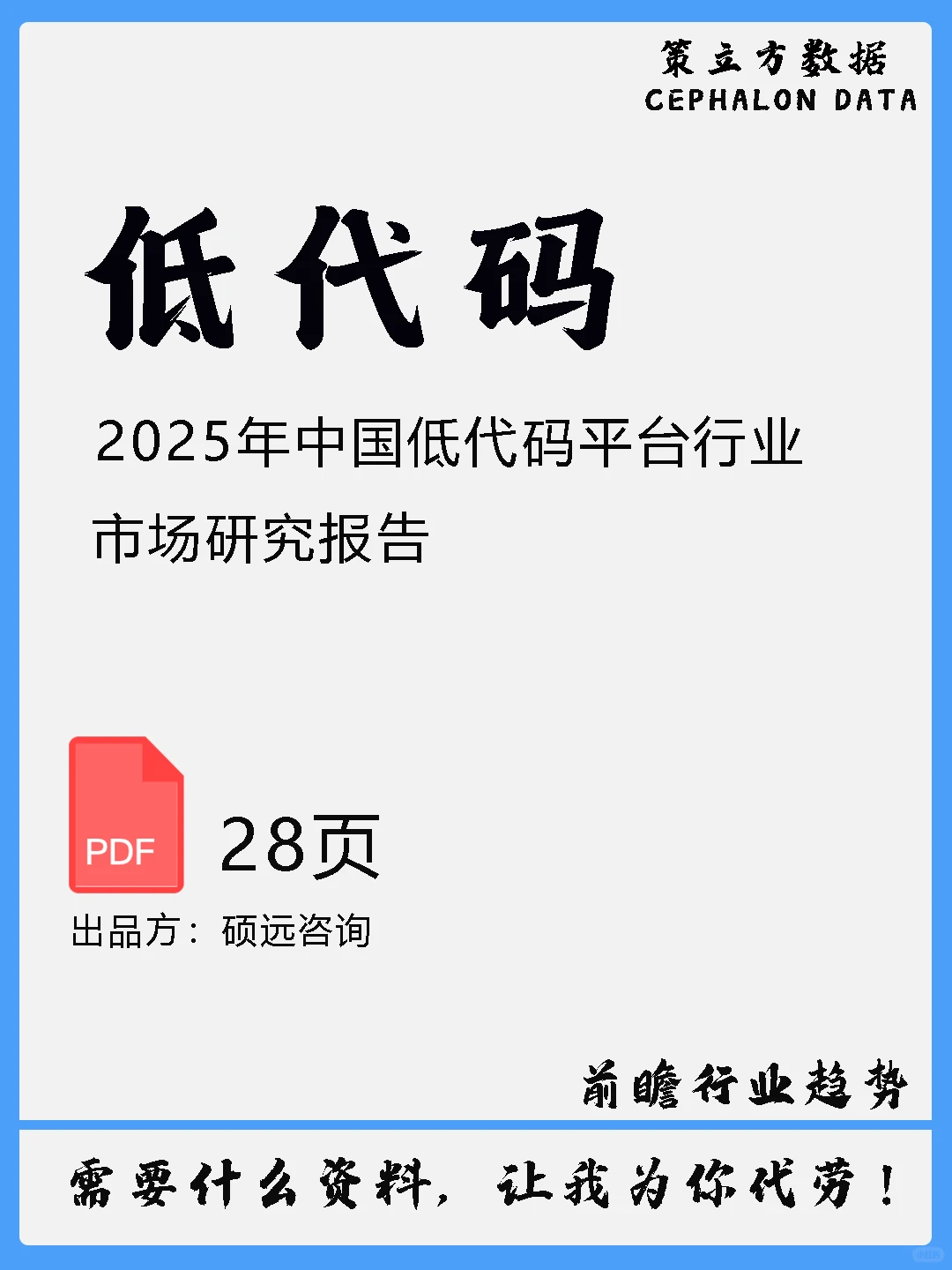2025年中国低代码平台行业市场研究报告