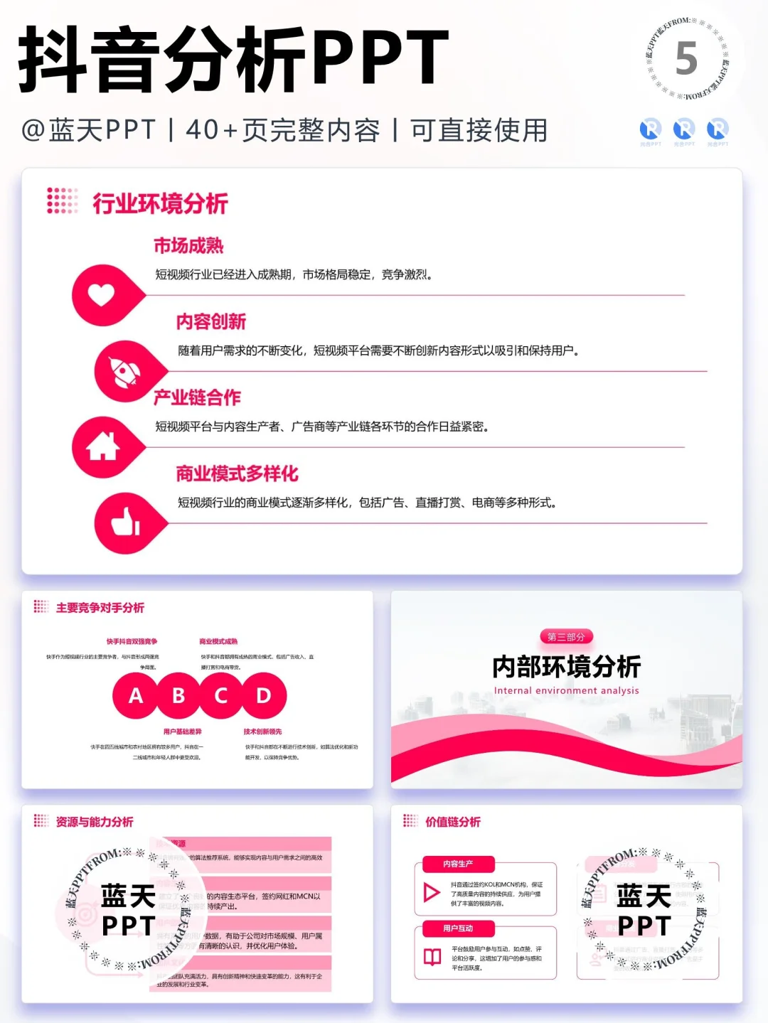 【067】抖音战略分析营销策略 SWOT PPT