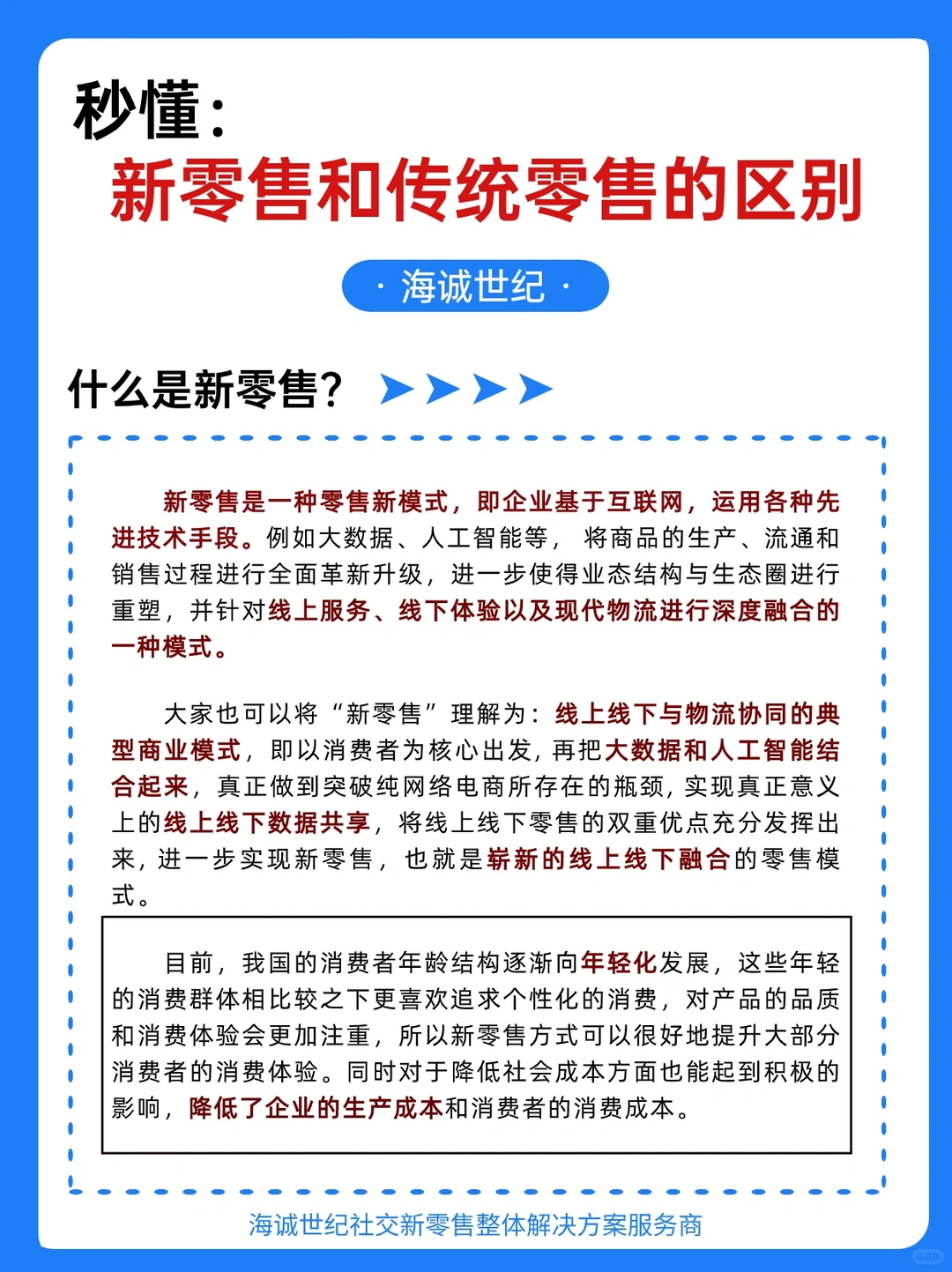 新零售和传统零售的区别?️