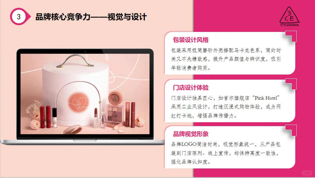 美妆品牌3CE的崛起之路 PPT里全是干货