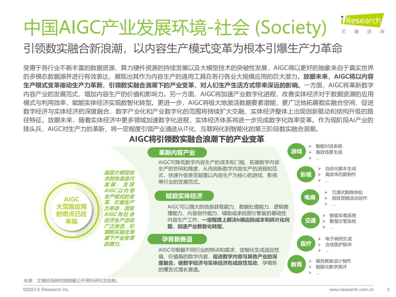 AIGC全景报告(1):中国AIGC变革与创新