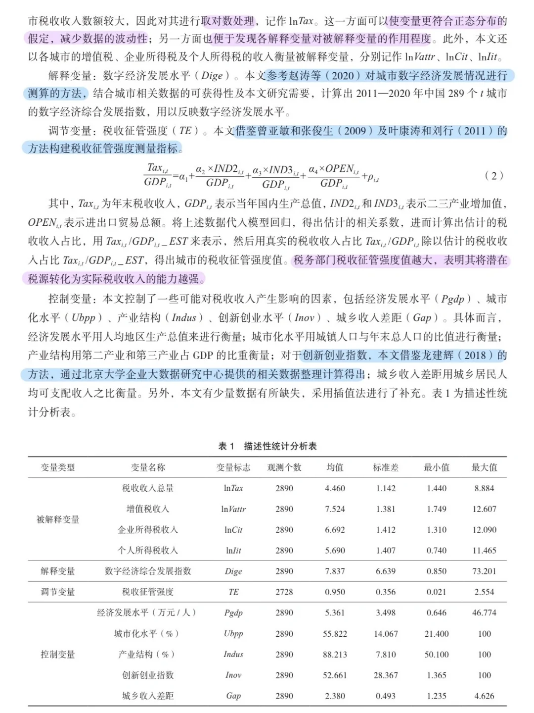 论文跟读|数字经济发展如何影响税收收入?