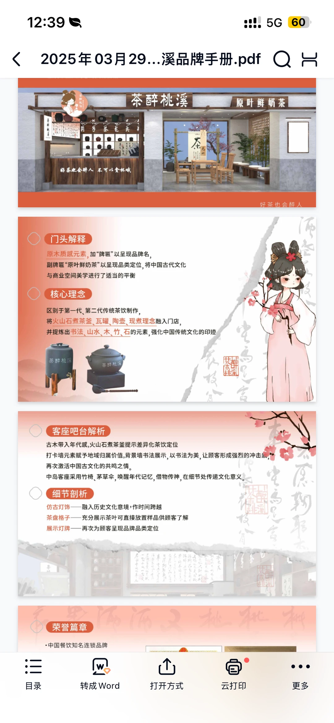 茶醉桃溪品牌手册