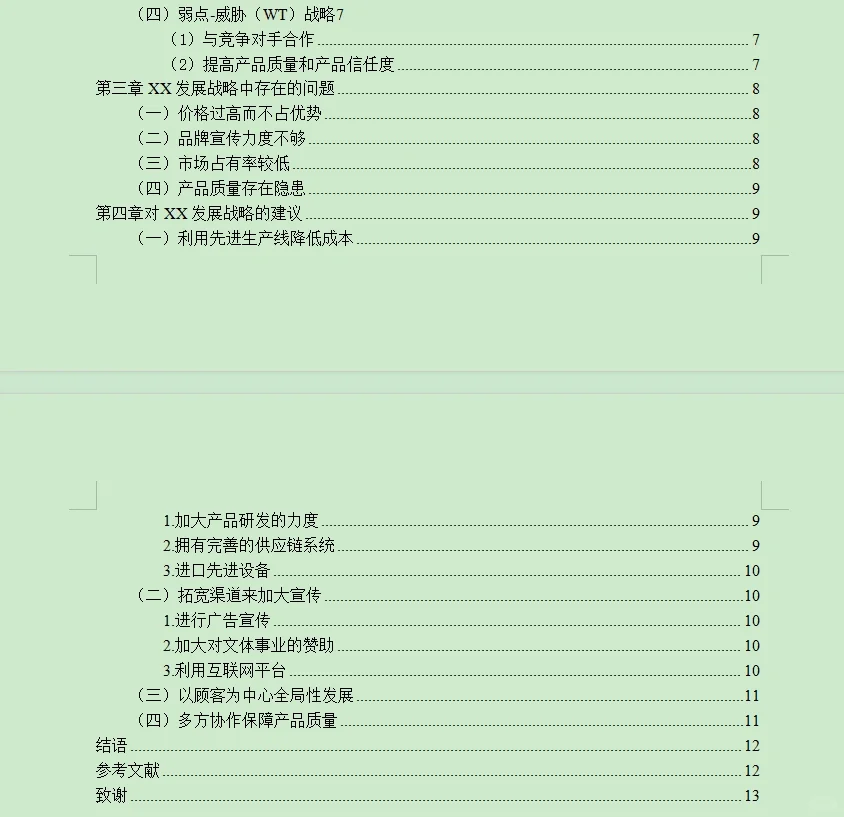 工商管理专业战略管理选题及初稿框架拟定