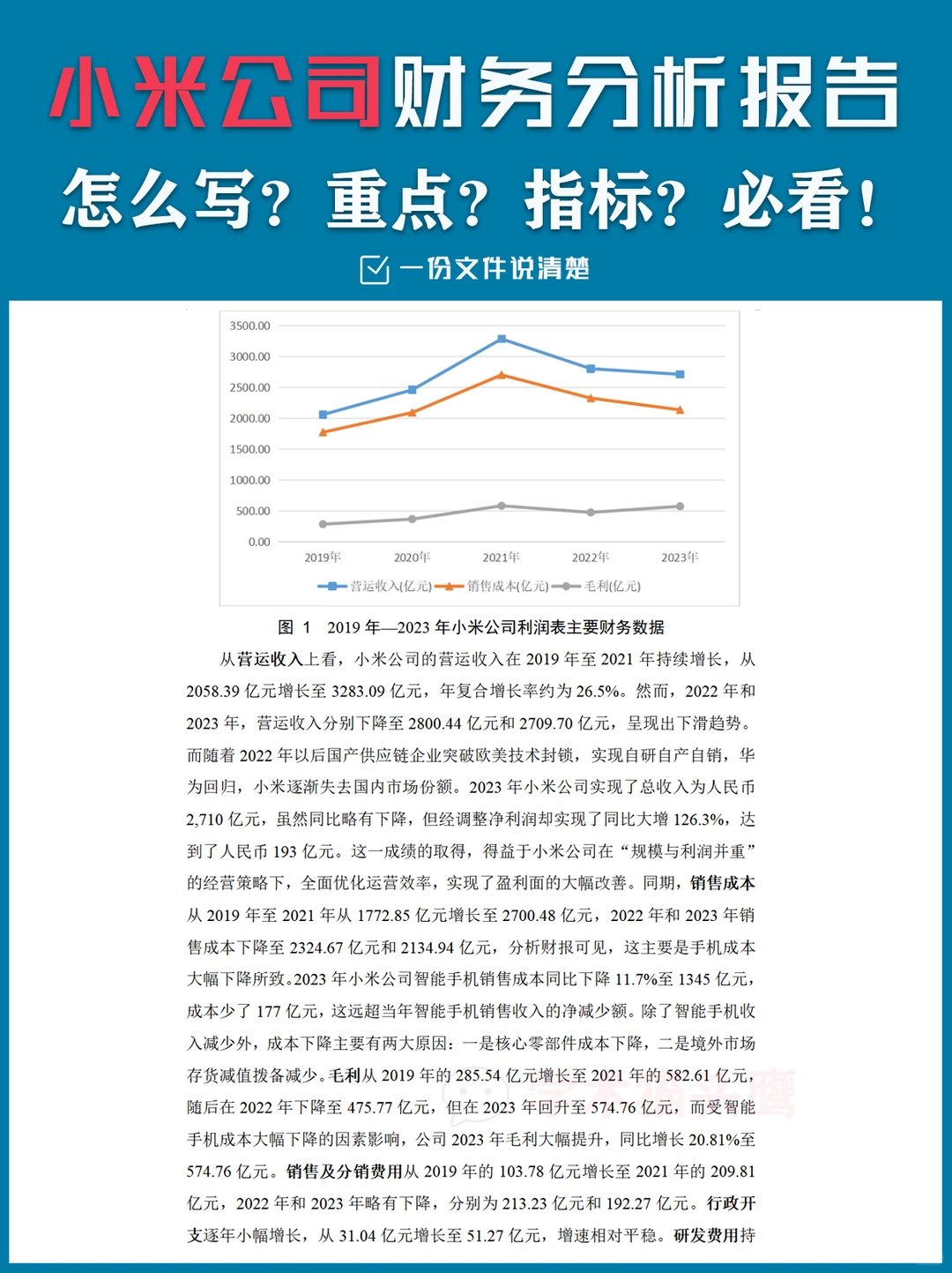 小米公司财务报告怎么写