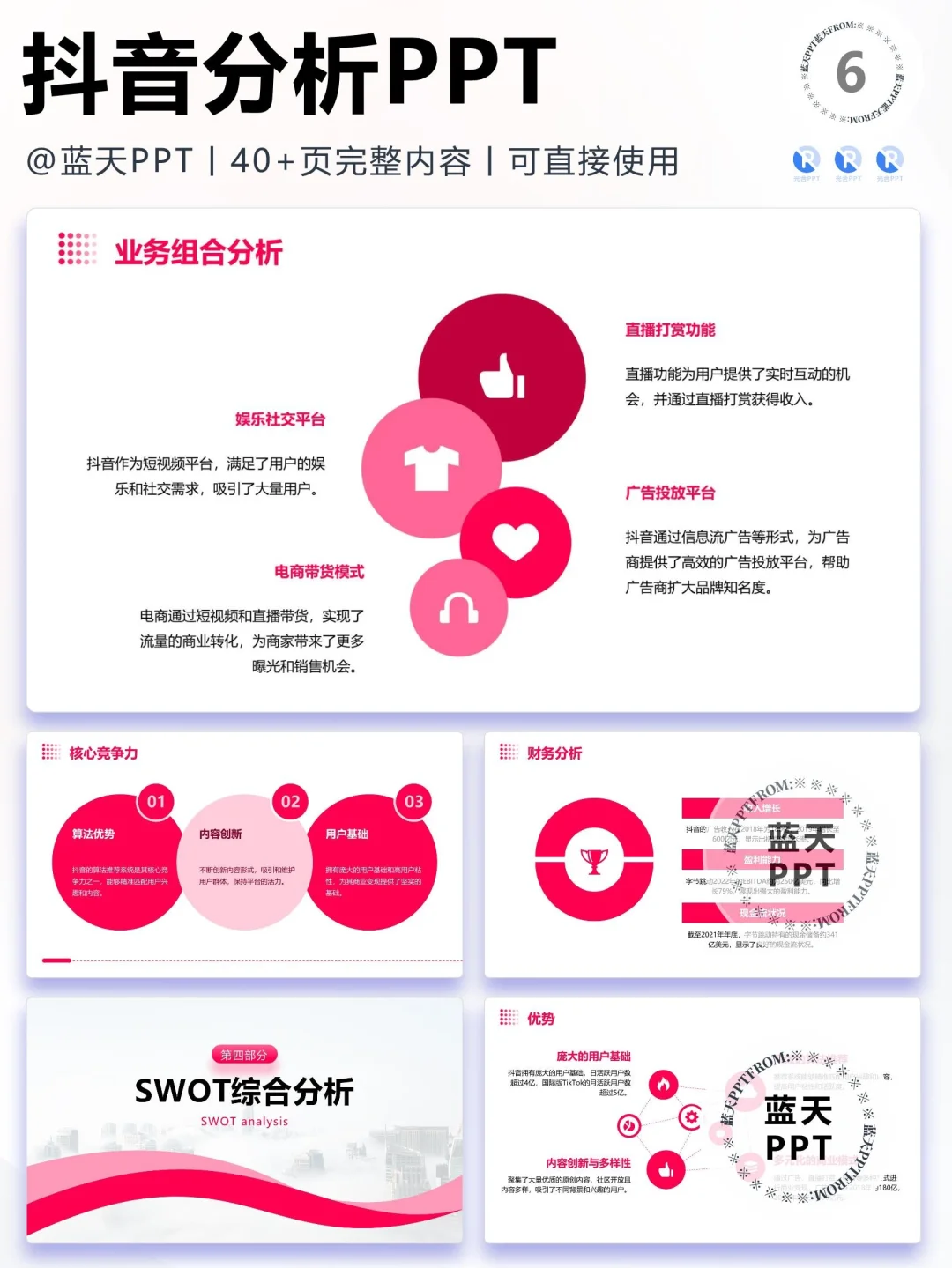 【067】抖音战略分析营销策略 SWOT PPT