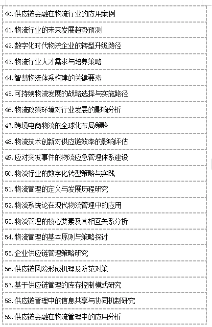 所有学物流管理的大学生一定要刷到