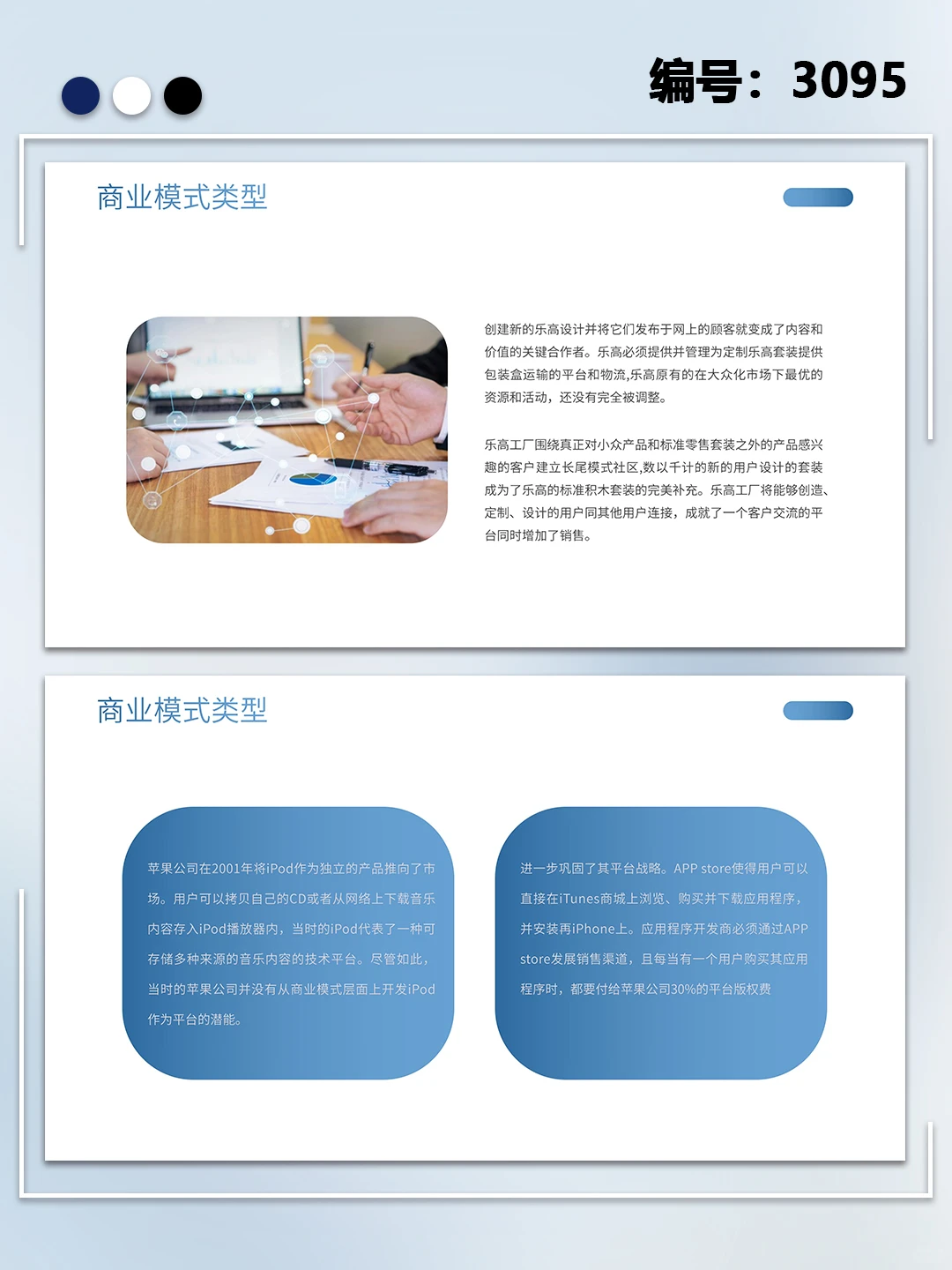 商务风商业模式画布企业培训PPT模板