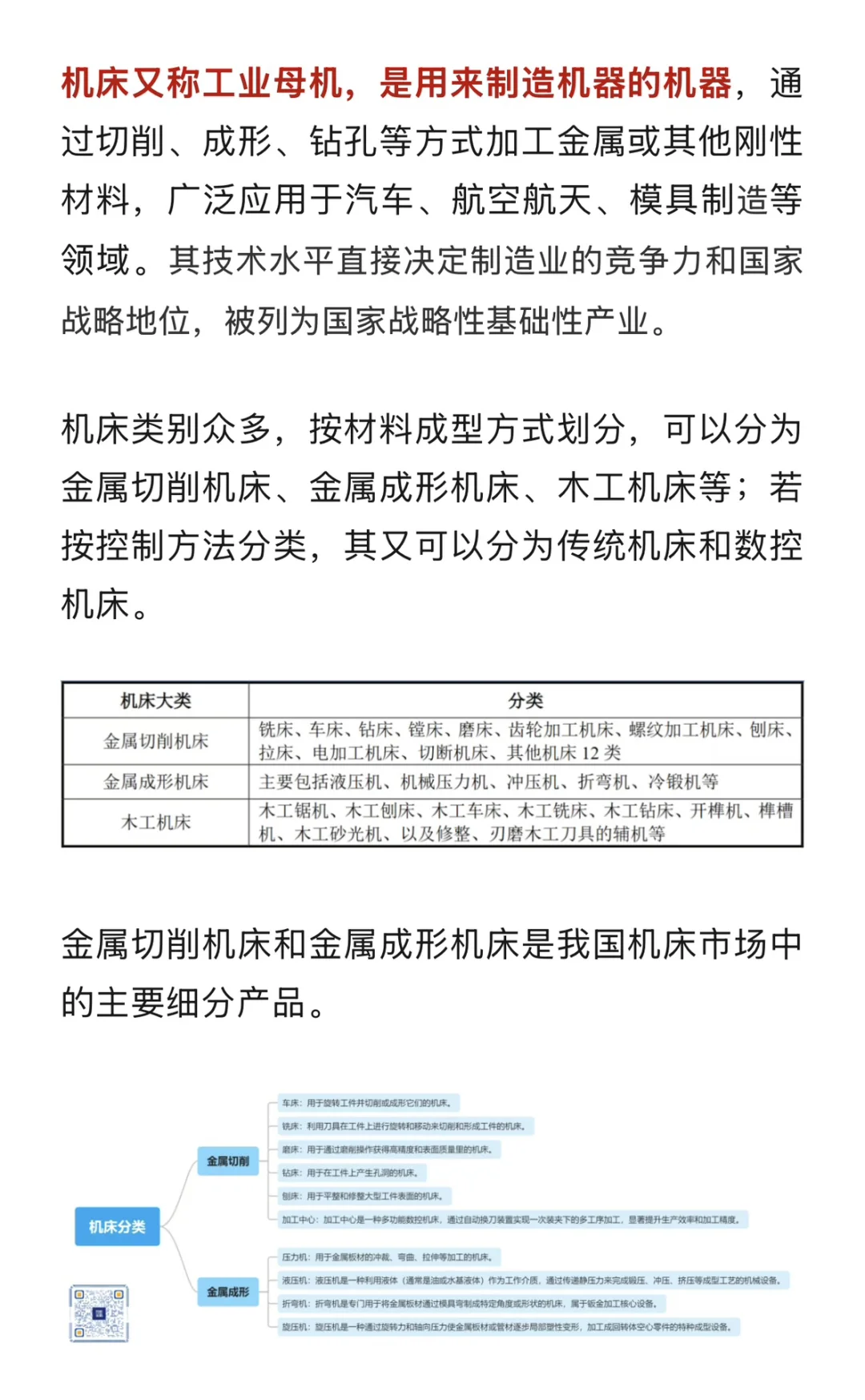 ⚙️工业母机:机床行业,看这篇就够了!