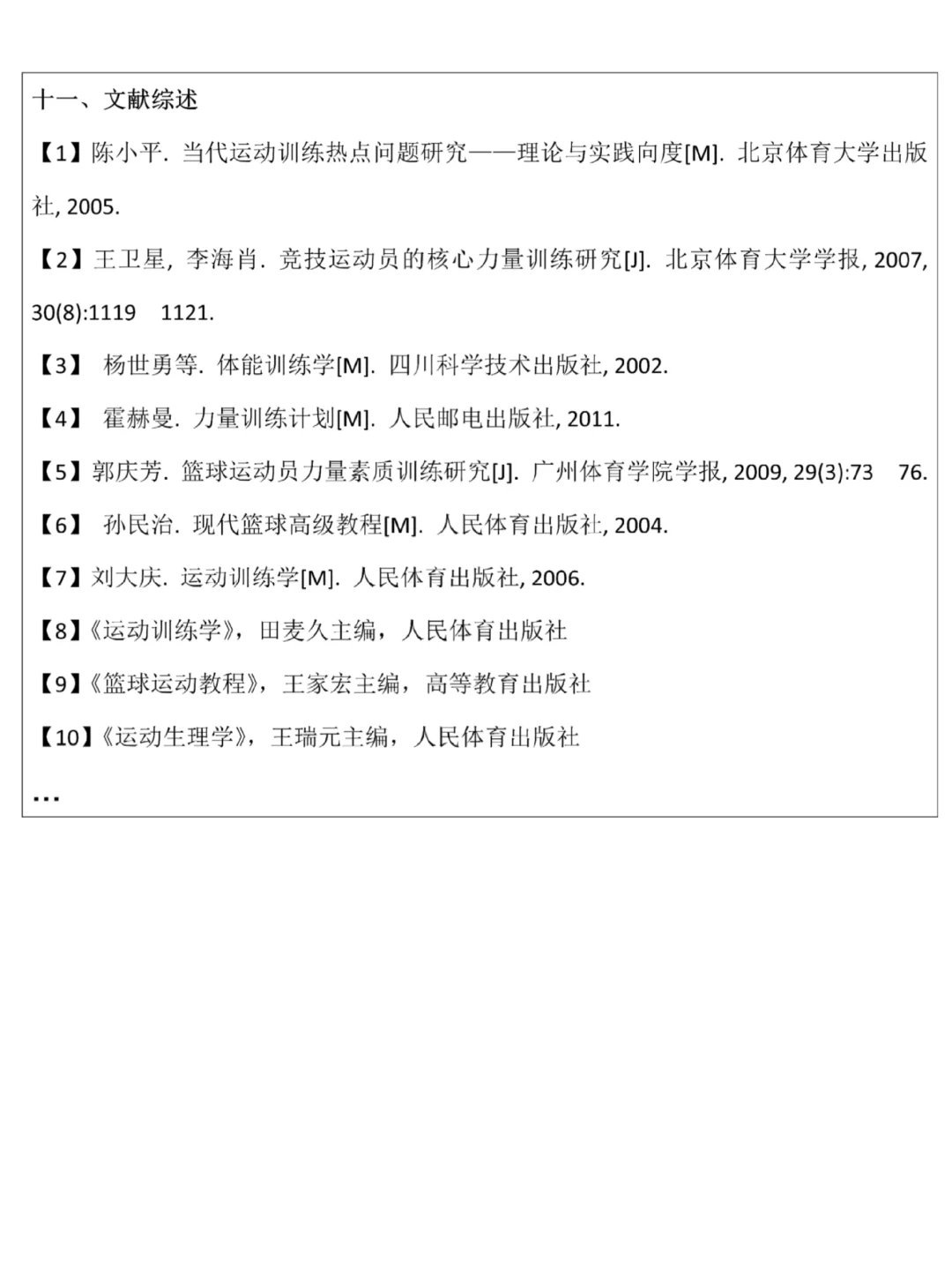 运动训练专业开题报告来啦❗️轻松拿捏