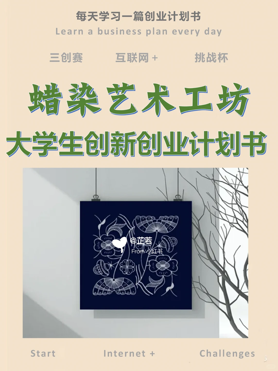 创新创业优秀项目计划书——蜡染艺术工坊