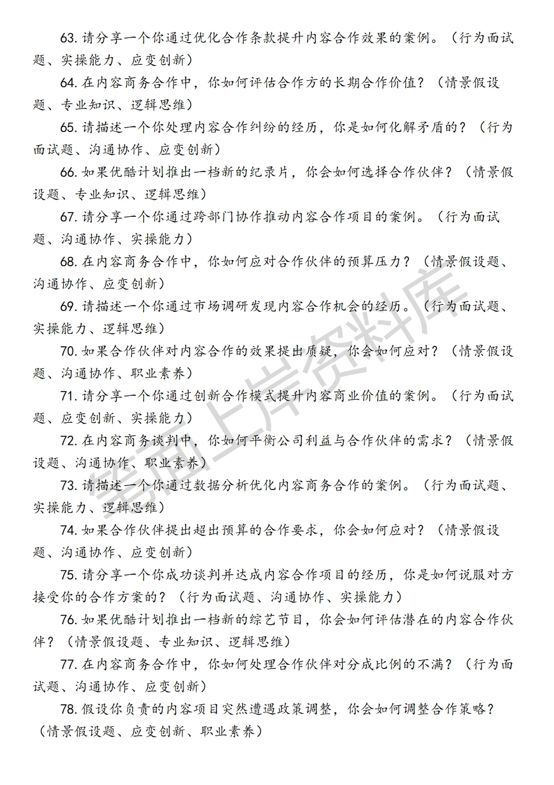 优酷高级内容商务专员
