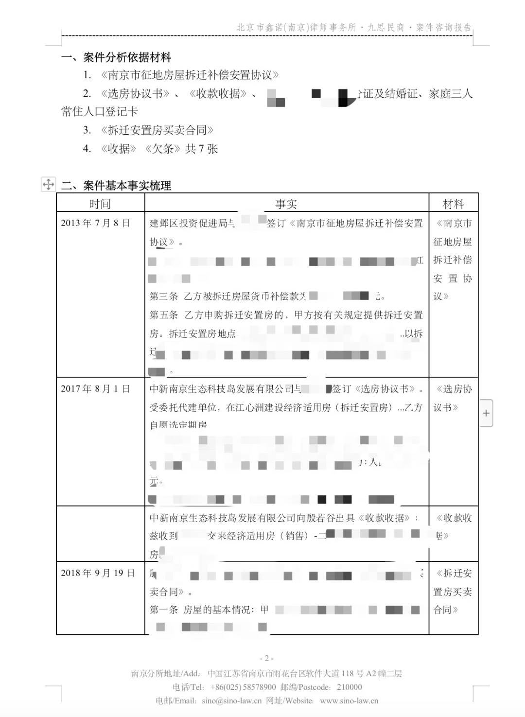 分享一份案件咨询报告（收费高 非内卷）