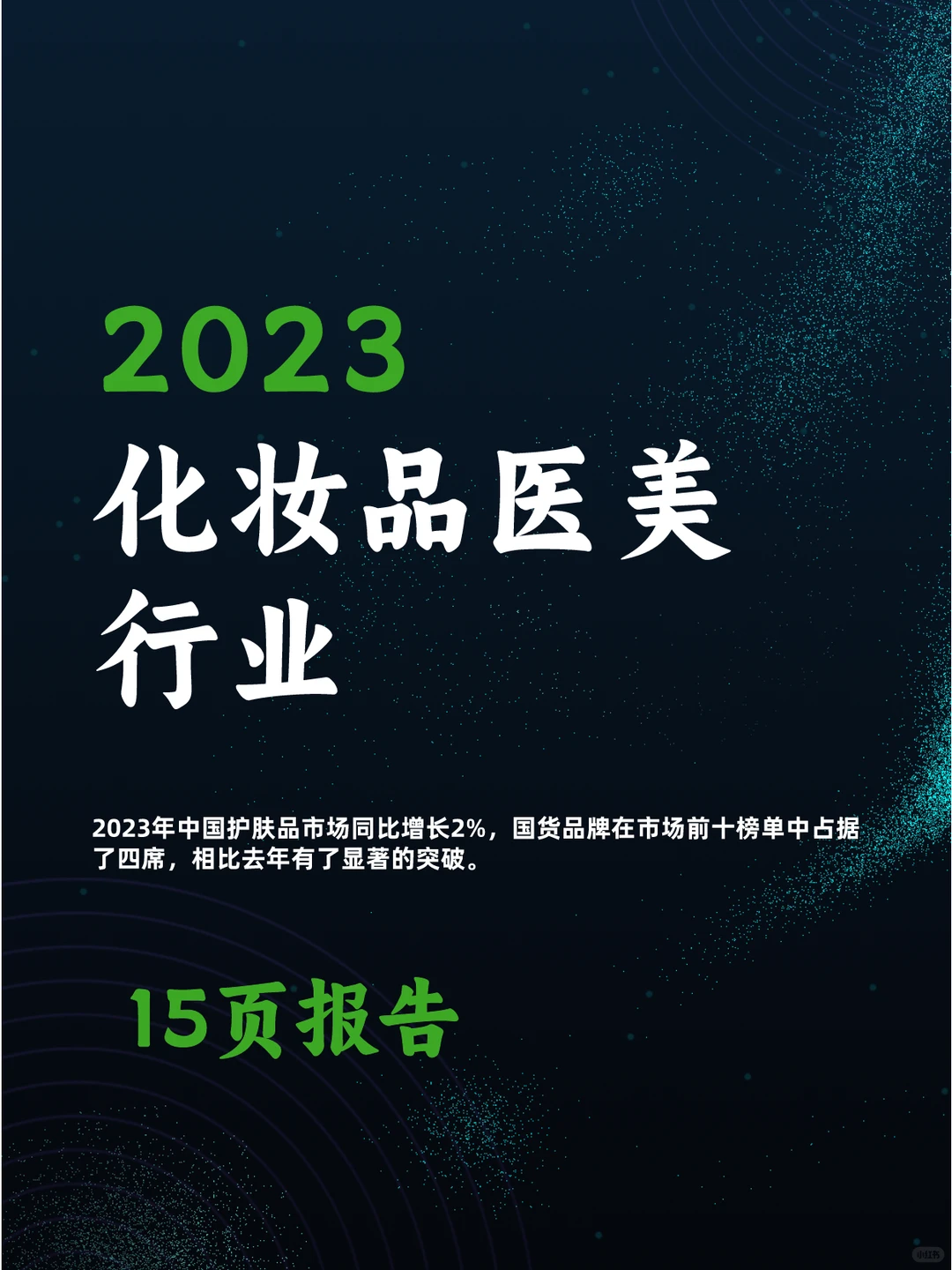 化妆品医美行业2023年报