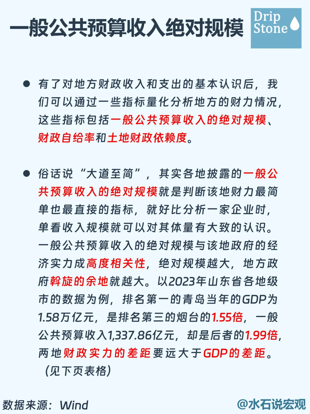 书海拾珠丨一文教你如何看懂地方财政实力❗