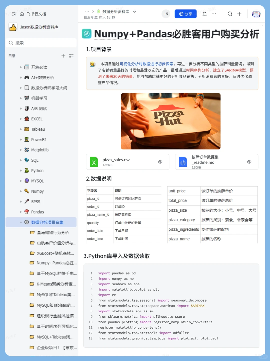 小而全的【数据分析项目网站】✌️