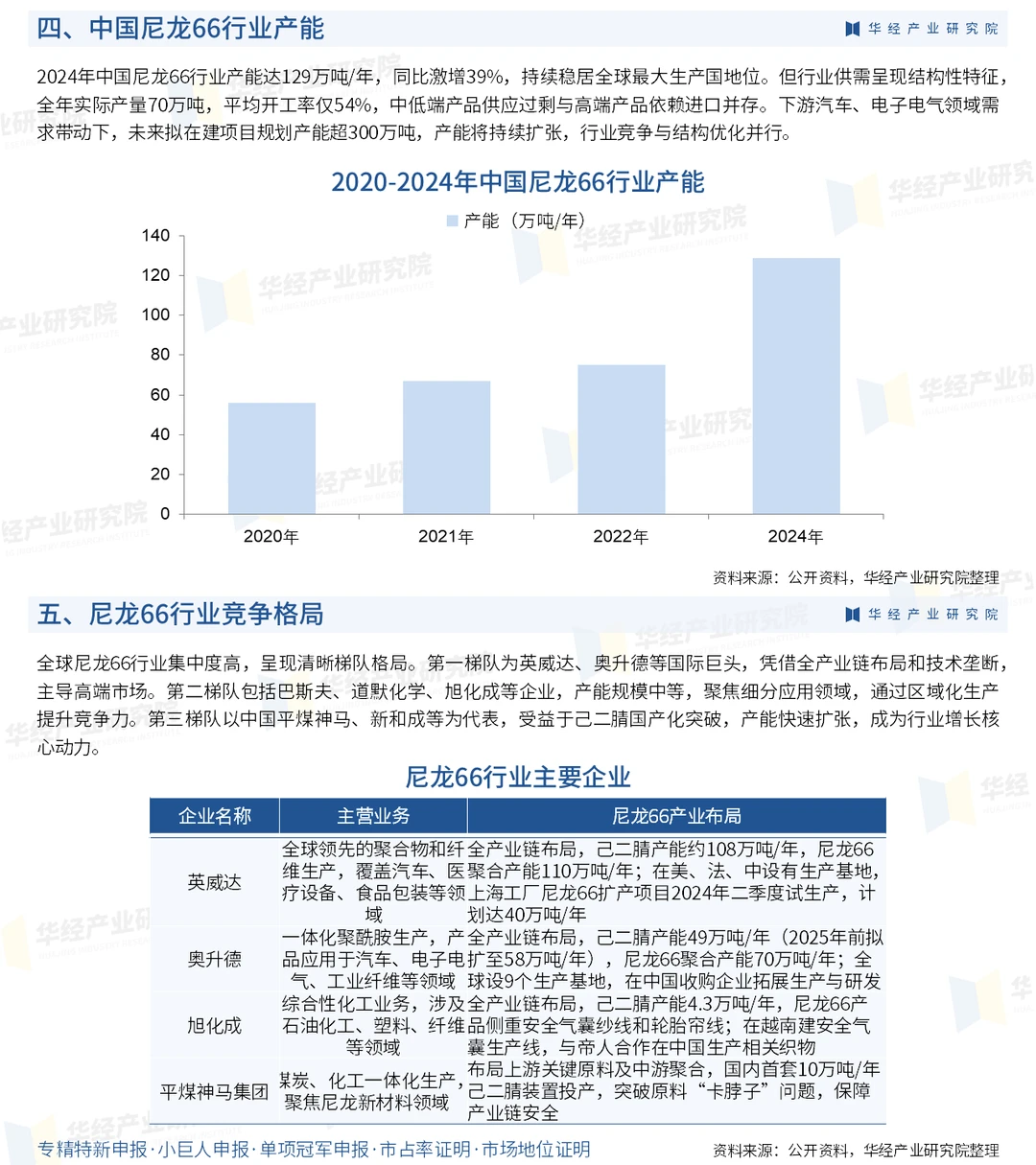 2026年中国尼龙66行业深度研究报告