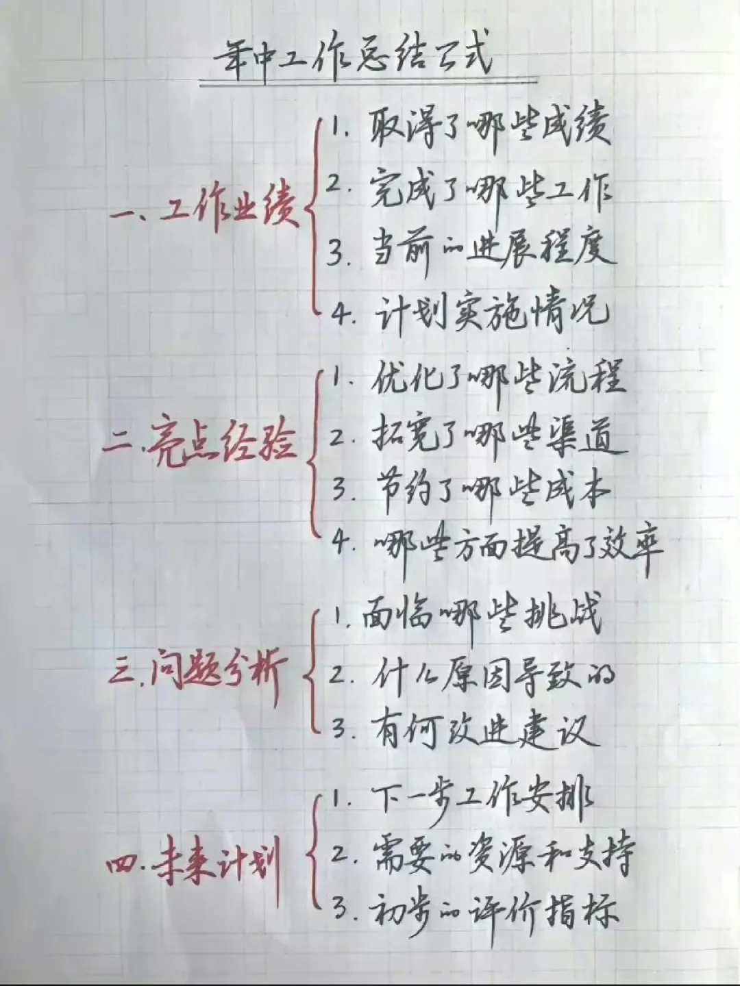 工作总结万能公式，转需